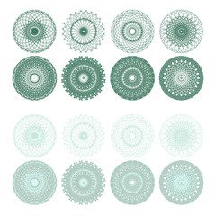 High quality rossete vector elements.