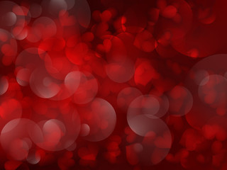Valentine's day background with hearts.