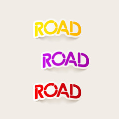 realistic design element: road