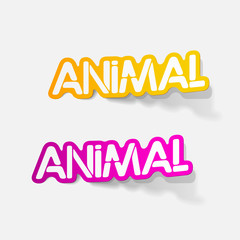 realistic design element: animal