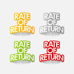realistic design element: Rate Of Return