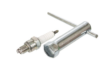 sparking plug and remover