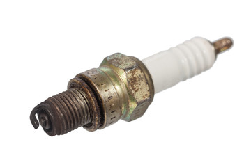 used and dirty sparking plug