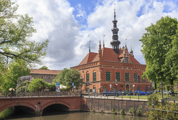 Fototapeta premium Das Altstädtische Rathaus ( Ratusz Starego Miasta) in Danzig