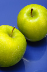 Close up of two Green apple