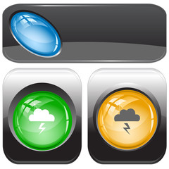 Storm. Vector internet buttons.