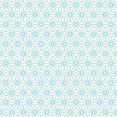 Retro Seamless Pattern Stars Turquoise © Jan Engel