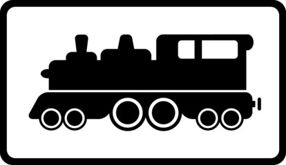 isolated black train