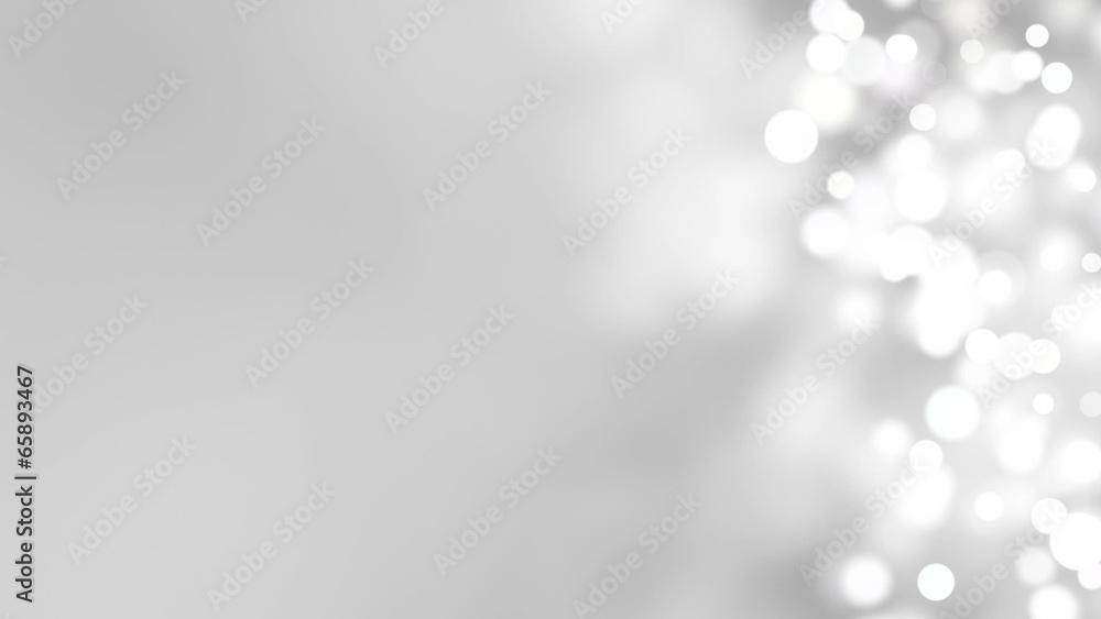 Aufkleber loopable abstract background white bokeh circles
