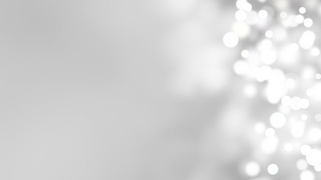 loopable abstract background white bokeh circles