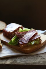 Копчёная грудинка, мясо