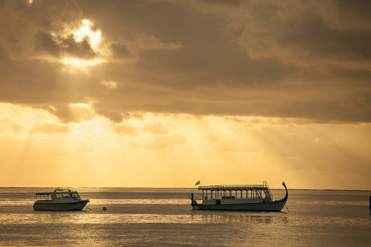 landscape at sunset