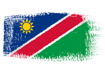 brushstroke flag Namibia