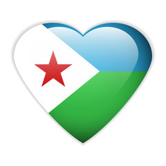 Djibouti flag button.