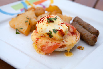 Eggs Benedict with Salmon