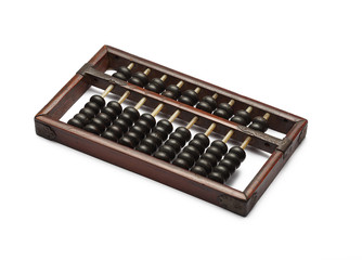 old abacus ancient classic isolated on white background