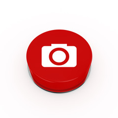 3d Camera Web Button - isolated