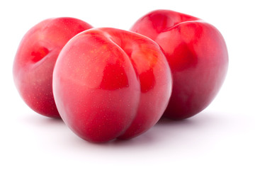 Sweet plum isolated on white background cutout