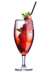 Strawberry alcoholic cocktail