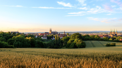 Bamberg Summer City View - obrazy, fototapety, plakaty