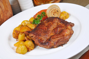 Beef and potato salad