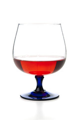 Red wine in glass