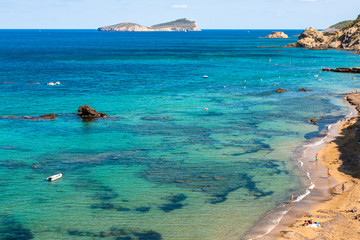 Figueral beach in Ibiza, Spain