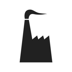 Black factory icon
