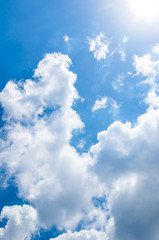 Cloud and blue sky background