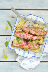 .baked surmullet