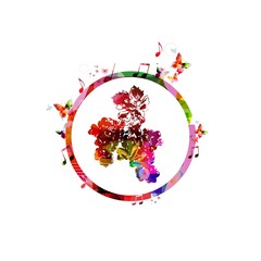 Obraz na płótnie Canvas Colorful vector grapes background