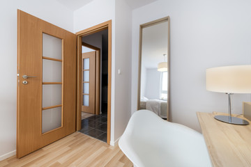 Detail of modern bedroom