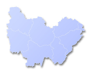 Obraz premium Nouvelle région française - Bourgogne, Franche-Comté