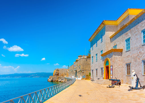 Fototapeta The historical meuseum of Hydra island in Greece