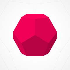 Geometric shape, dodecahedron