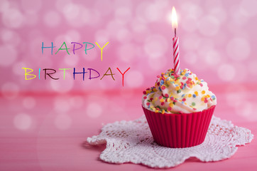 Cupcake, Geburtstag, Muffin
