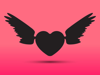 Heart with wings