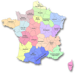 Nouvelles régions de France