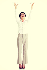 Obraz premium Young happy businesswoman