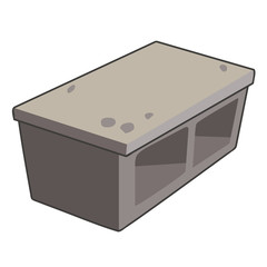 stone table isolated illustration