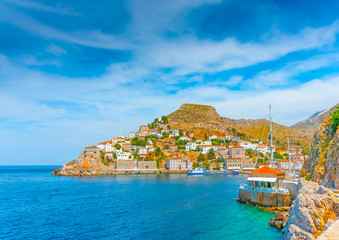 The nautical club of Hydra island in Greece