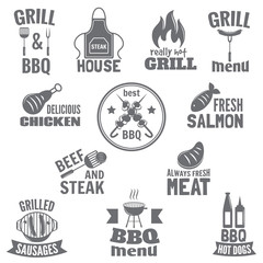 Bbq grill label