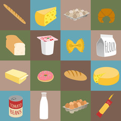 Food flat icons