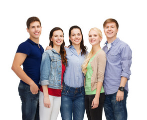 Obraz premium group of smiling students standing