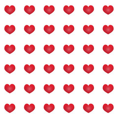 Background with pattern of hearts