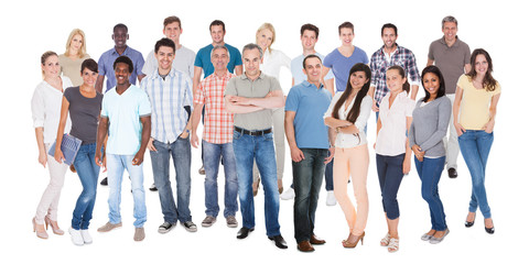 Fototapeta premium Diverse People In Casuals