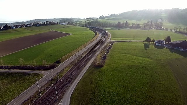 Luftaufnahme S-Bahn SBB
