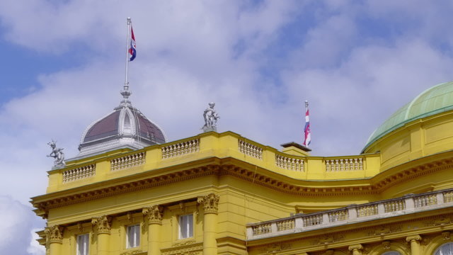 Croatian national theater building made in 1895, Zagreb