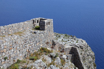 die Festungsanlage Kastro auf Leros