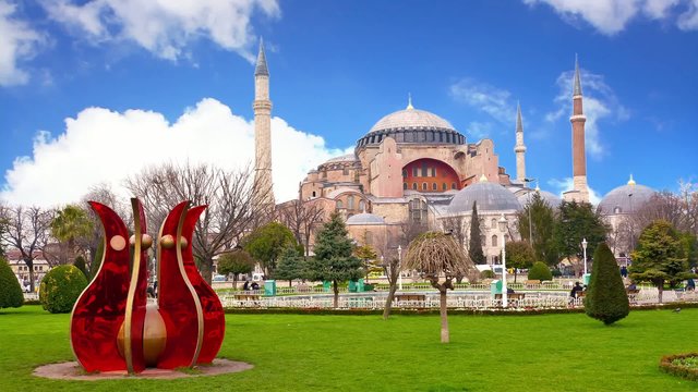 Timelapse of Hagia Sophia as a World Wonder
